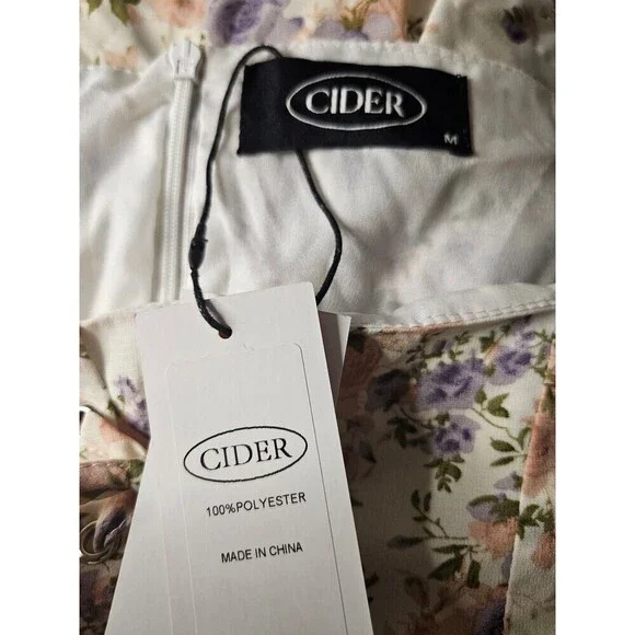 Cider Floral Lace Patchwork Dress NEW M - Picture 9 of 9